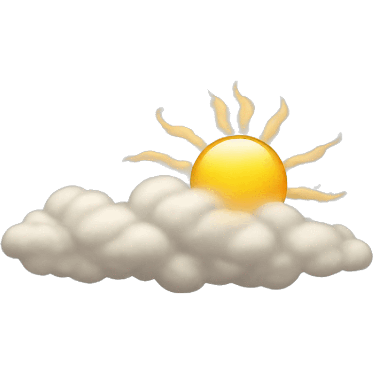 Sun Cloudy emoji