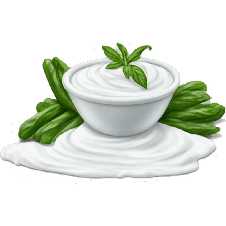 realistic Tzatziki sauce emoji