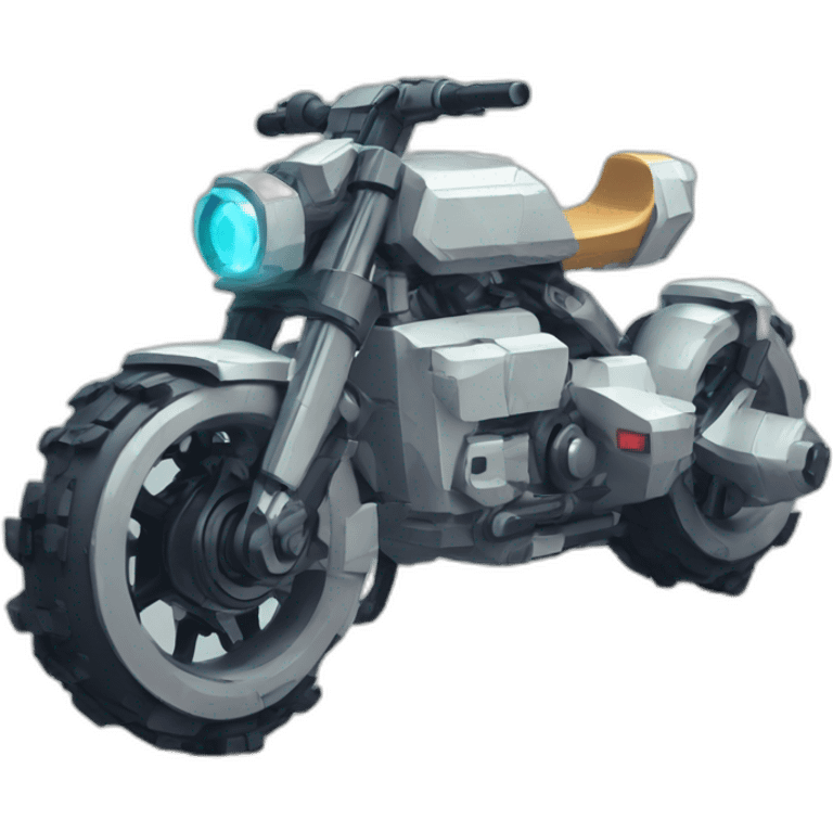 Futuristic bike 8bits emoji