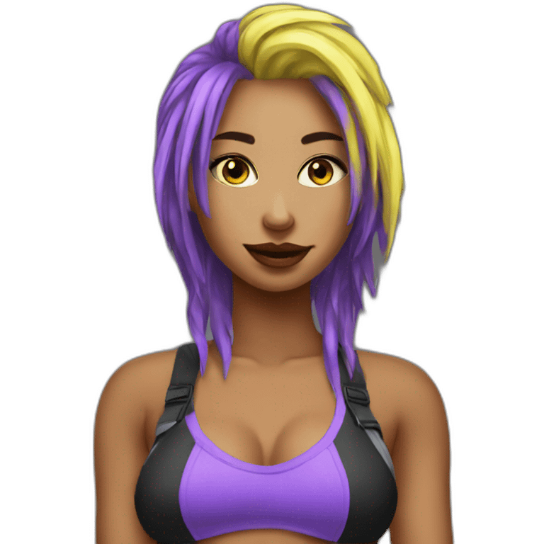 Sexy raver girl emoji