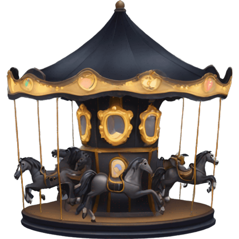 Dark eerie carousel  emoji