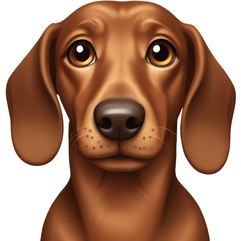 Dachshund dog brown  emoji