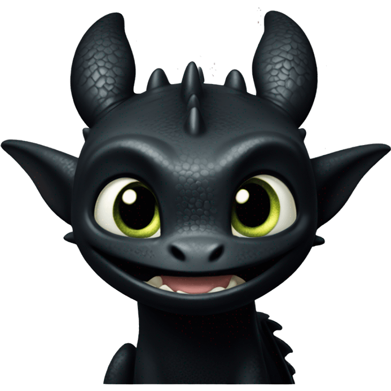 Toothless from How To Train Your Dragon emoji