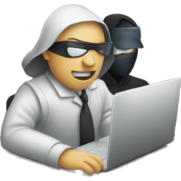 a hacker sneaking into a zoom meeting emoji