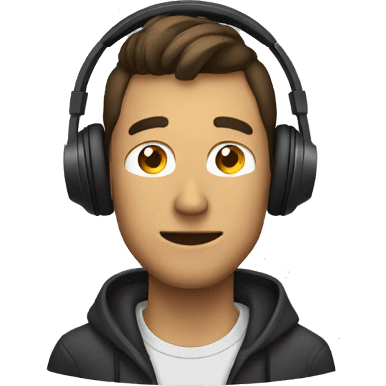 Headphone on a guy emoji