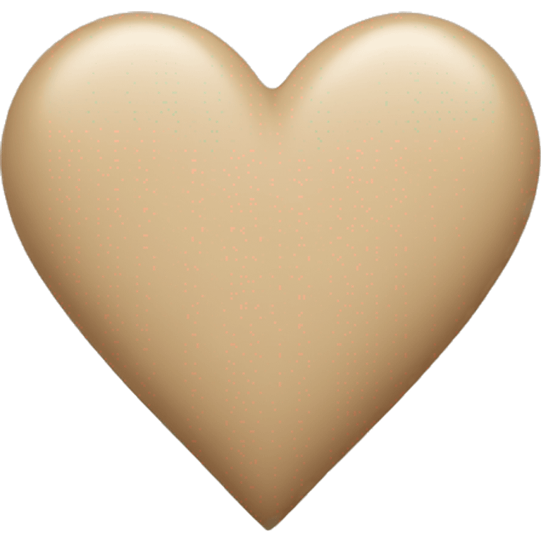 Beige heart  emoji