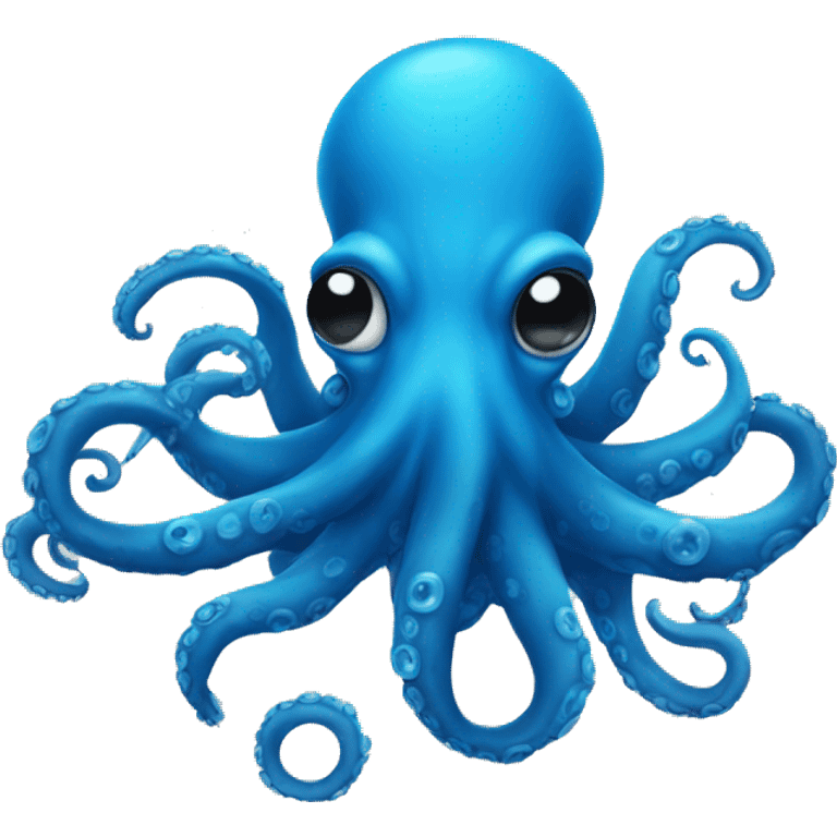 Blue octopus  emoji