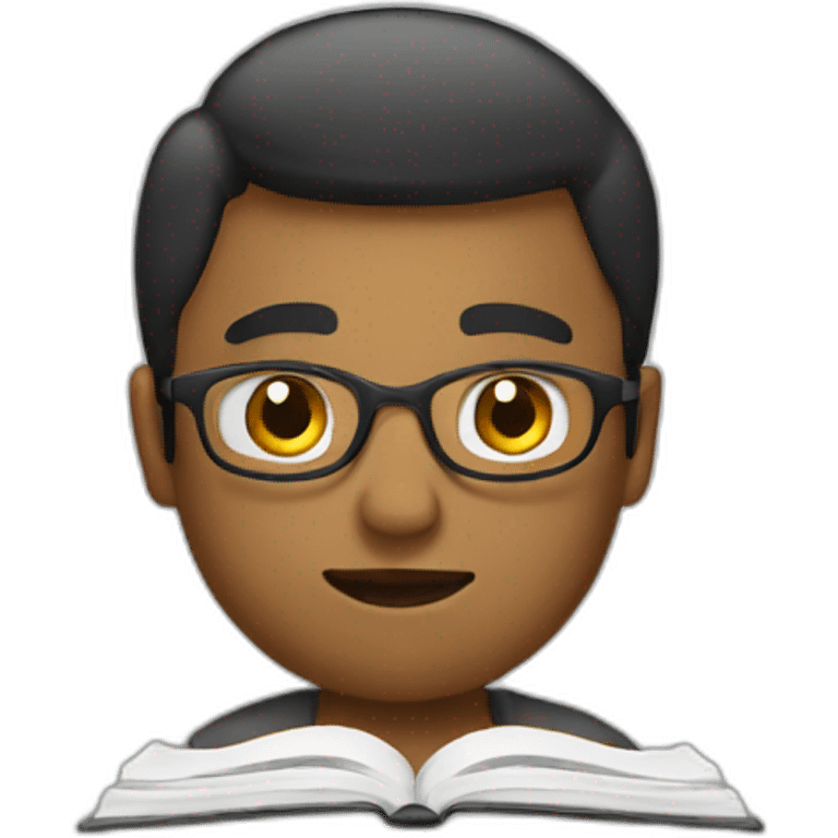 person studing emoji