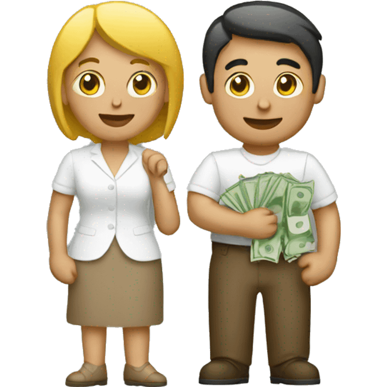 couple saving money emoji