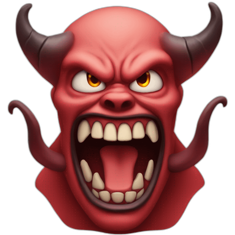 a demon cursing emoji