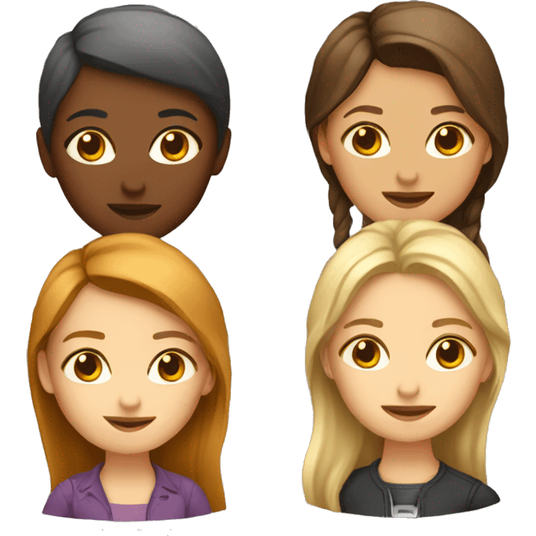 4 girls developer team emoji