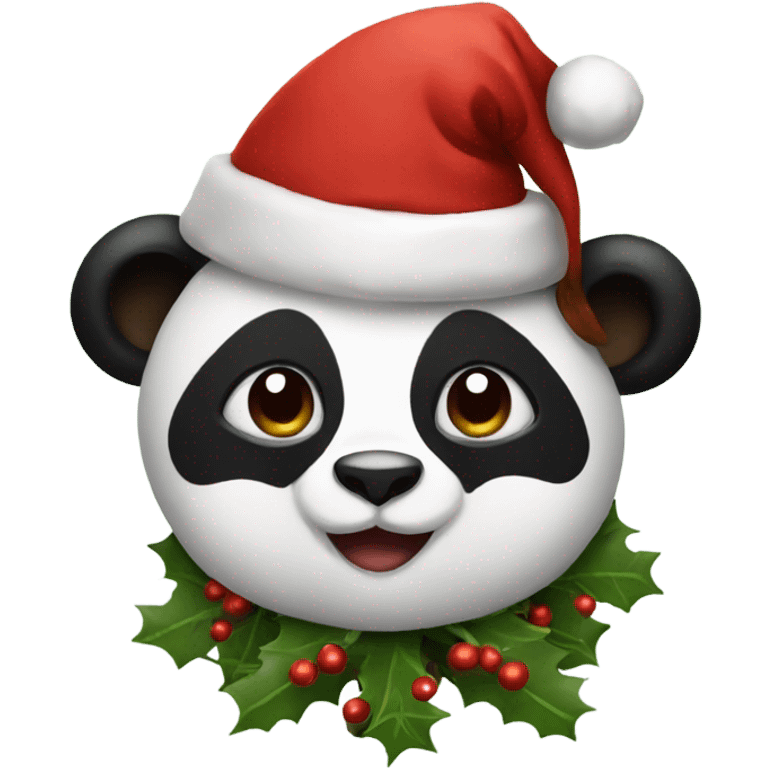 Christmas Panda emoji