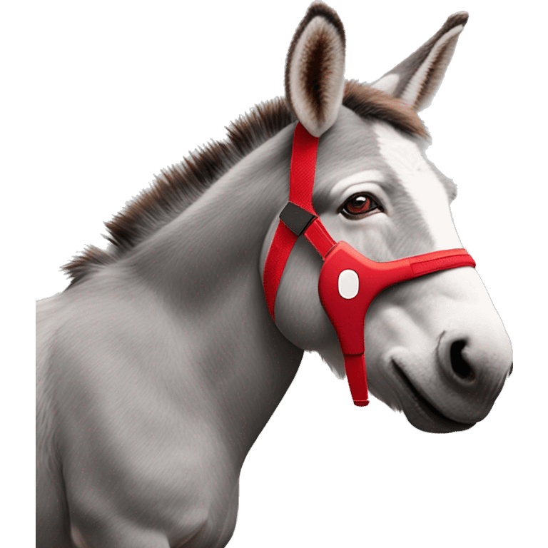 Donkeys kong les yeux rouges fatigué avec un casque AirPods Max sur la tête emoji