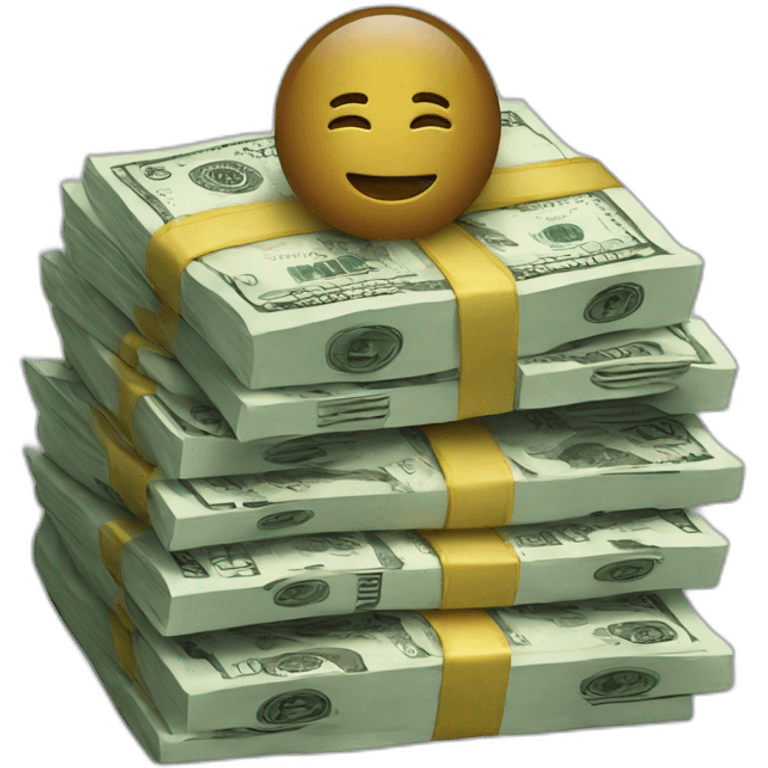 100 dollars stack emoji