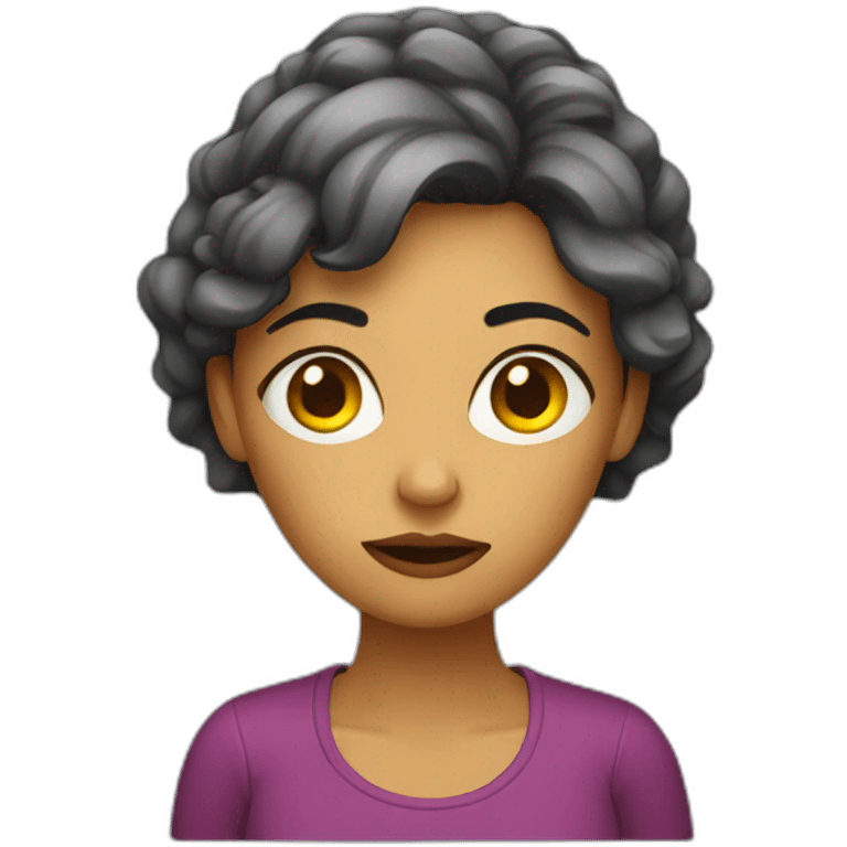 Tired women designer emoji