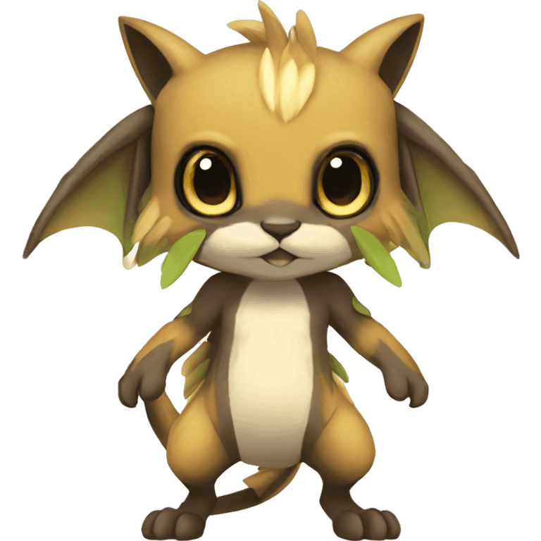 a anthro chibi-style Fakémon-hybrid full body emoji