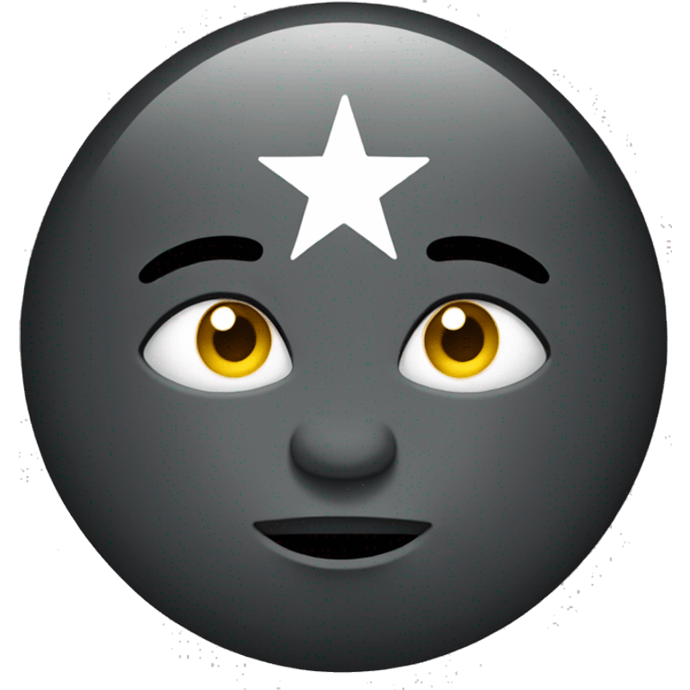 a star without emotions and face should glow emoji