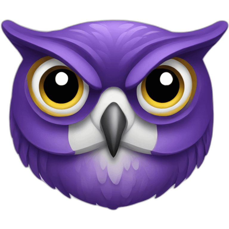 purple owl emoji