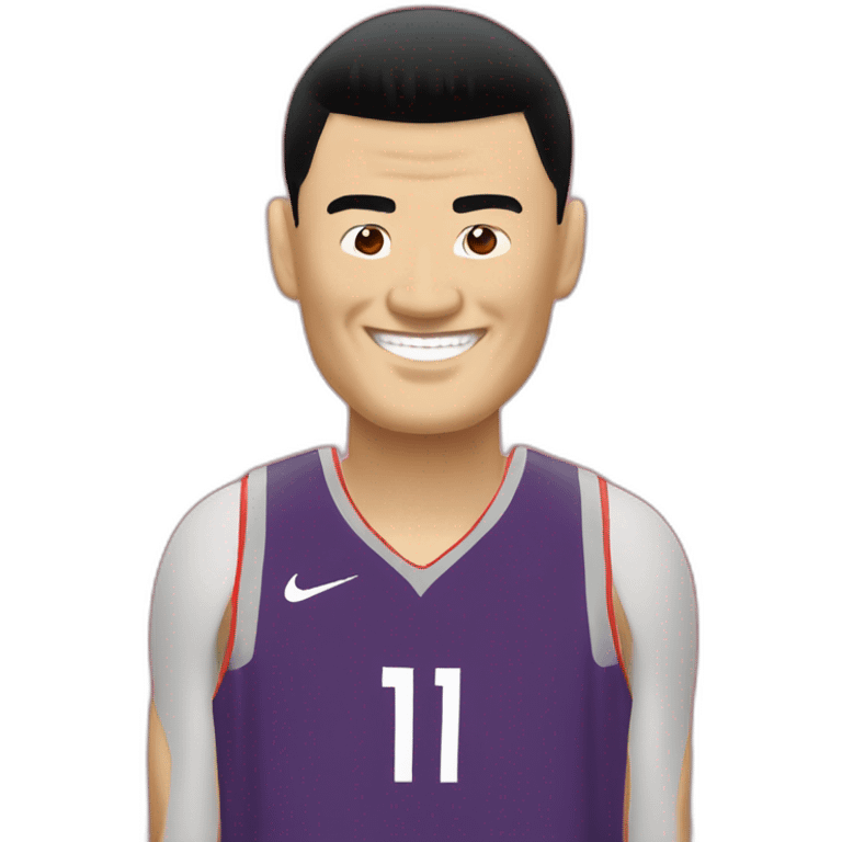 Yao Ming smiling emoji