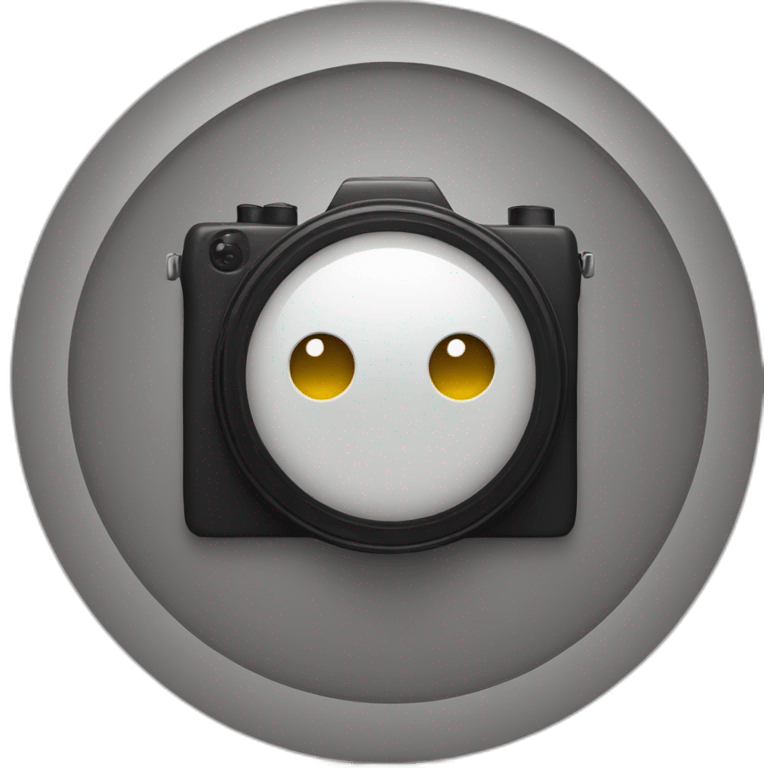 camera with a circle background emoji