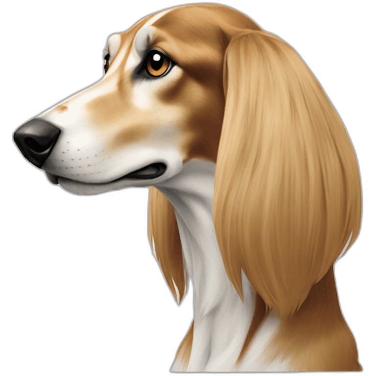 Saluki in profile emoji