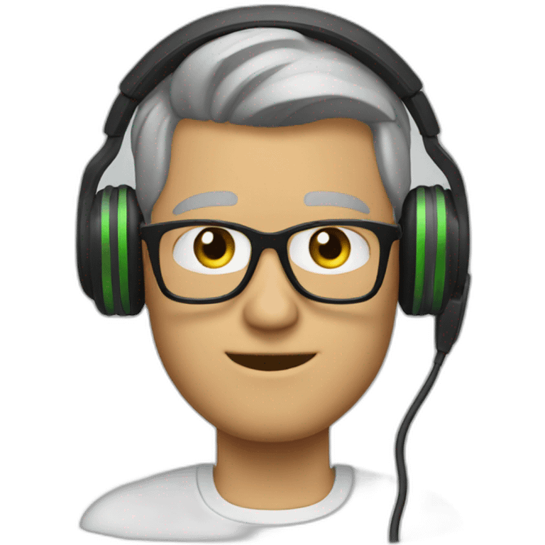 randall boggs with headphones emoji