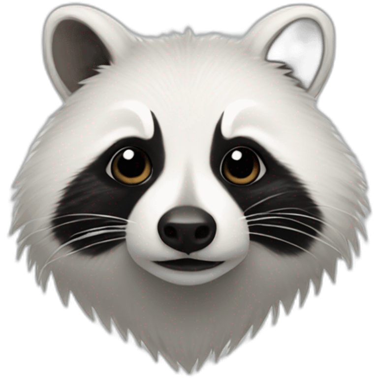 white racoon emoji