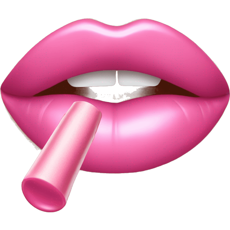 Pink lip gloss  emoji