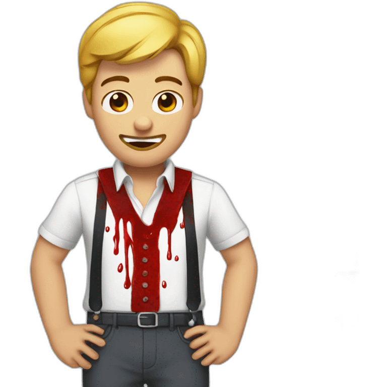 bloody suspenders emoji