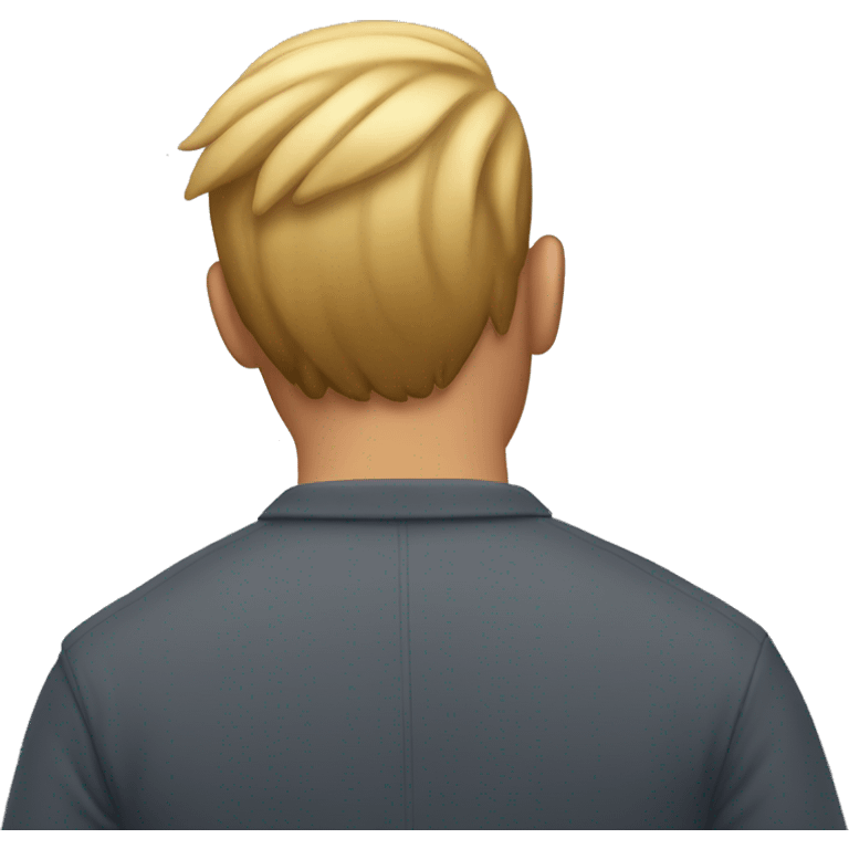 A guy with a big back emoji