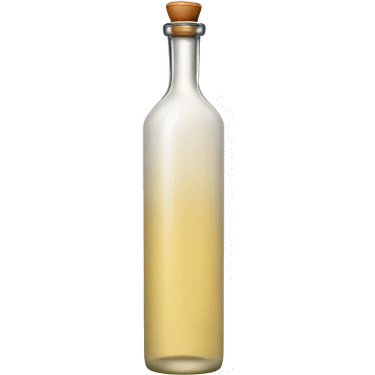 Long cylindrical tequila blanco bottle emoji