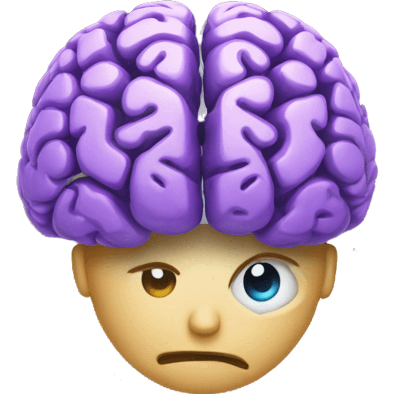  brain and internet fusion emoji