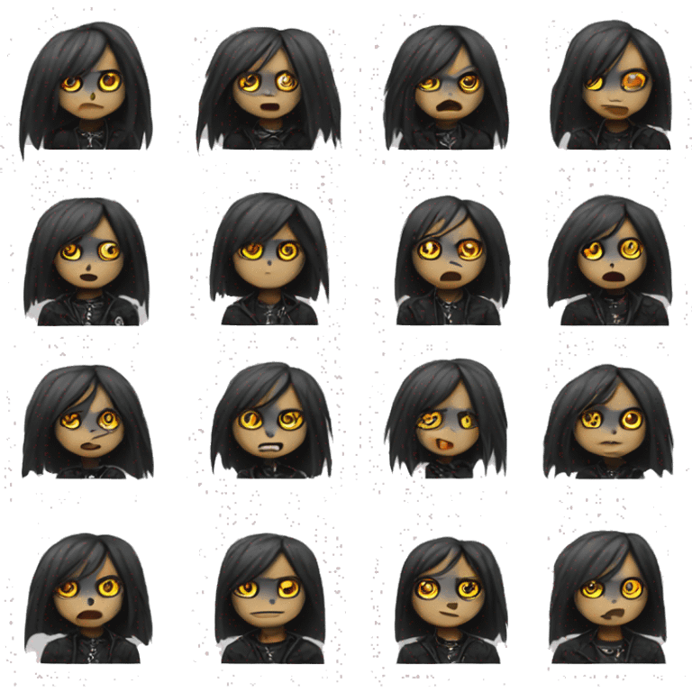 Emo emojis gothic emoji