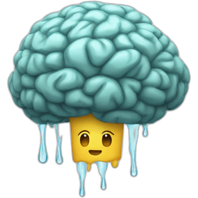 raining brains emoji