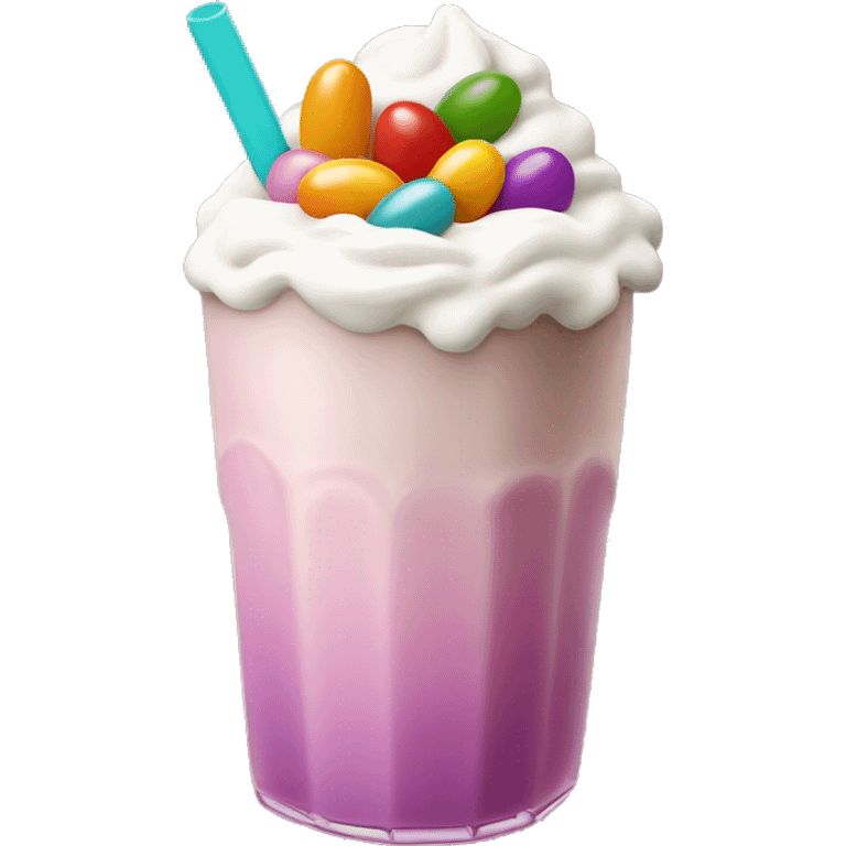 Jelly beans milkshake emoji