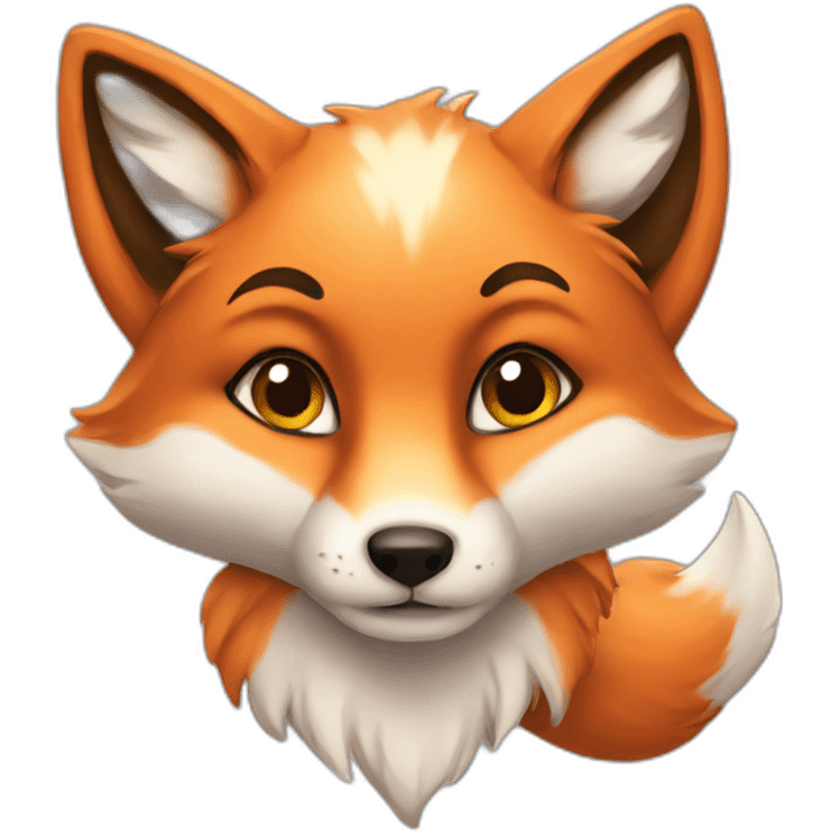 Sweet fox emoji