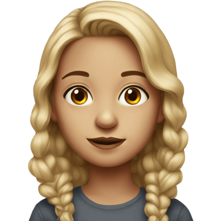 realistic portrait of girl emoji