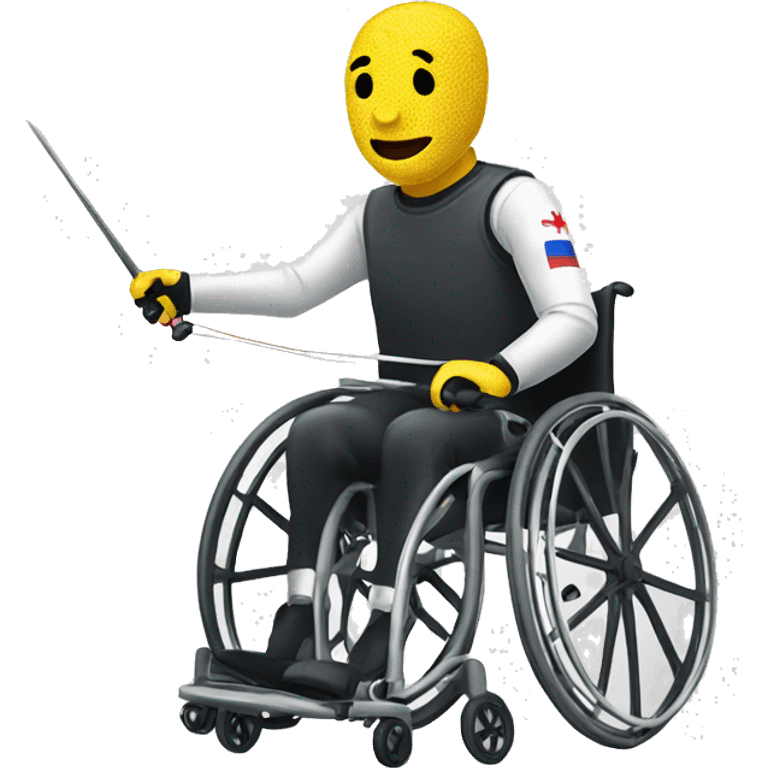 wheelchair fencing emoji