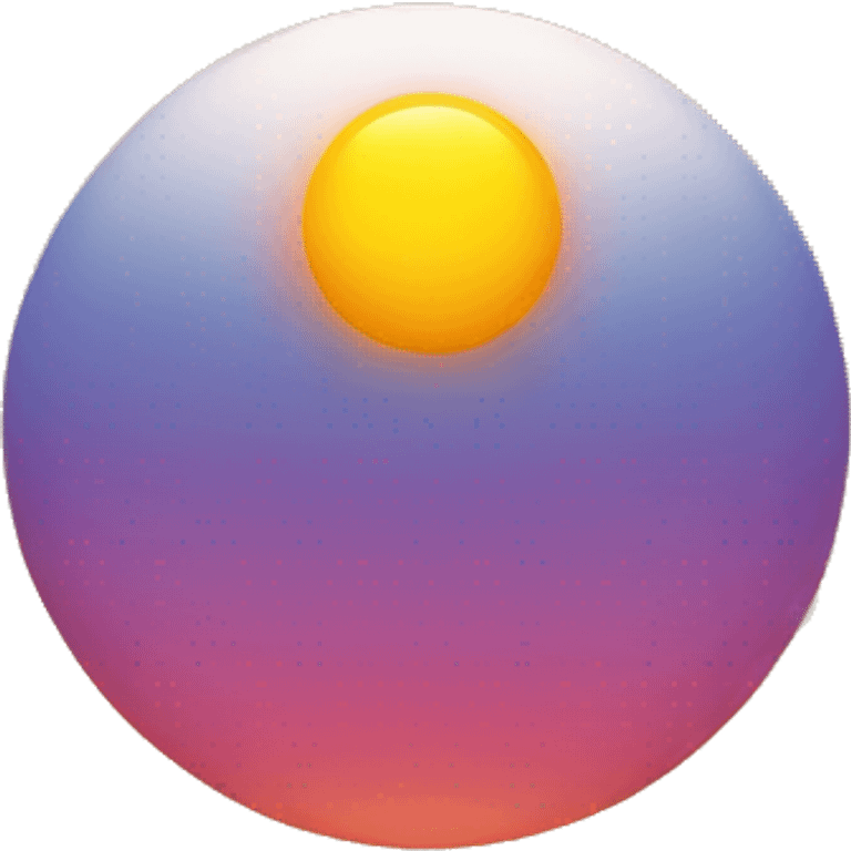 The sun face emoji peaking over a horizon (sunrise) emoji