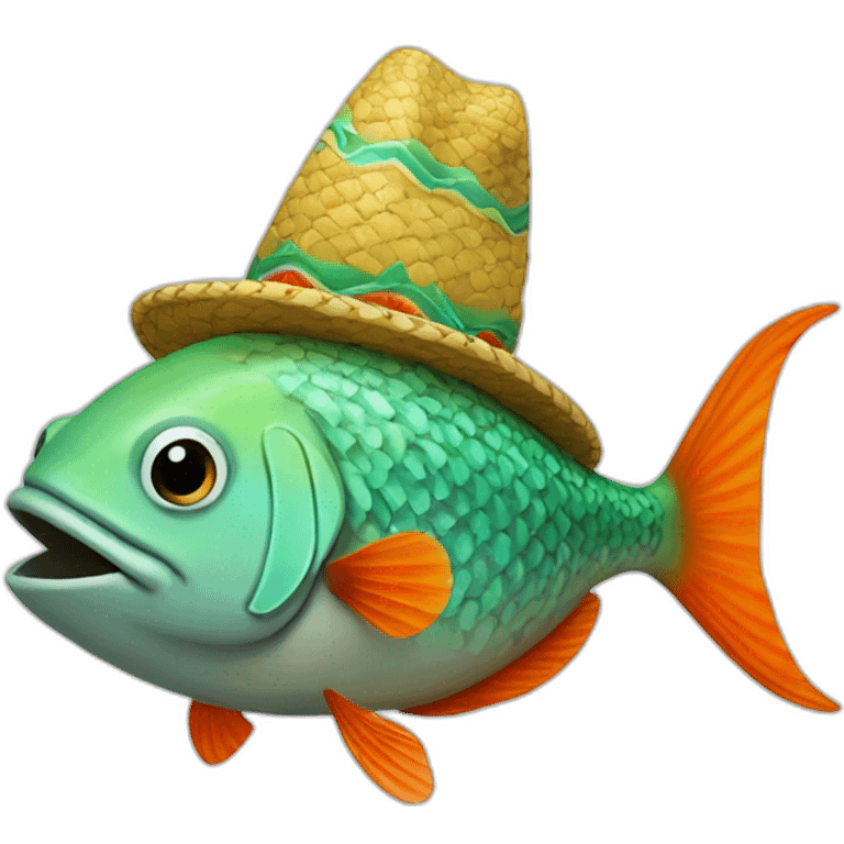 Fish-with-a-sombrero emoji