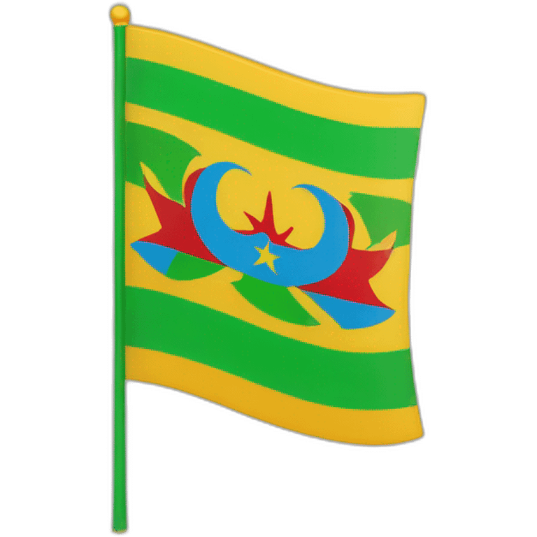 Drapeau amazigh emoji