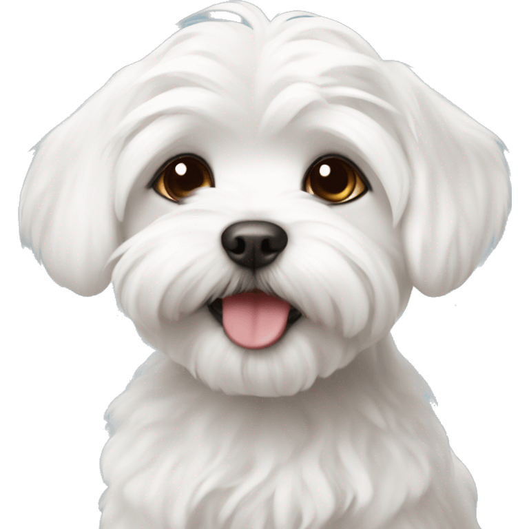 Adorable Maltese puppies emoji