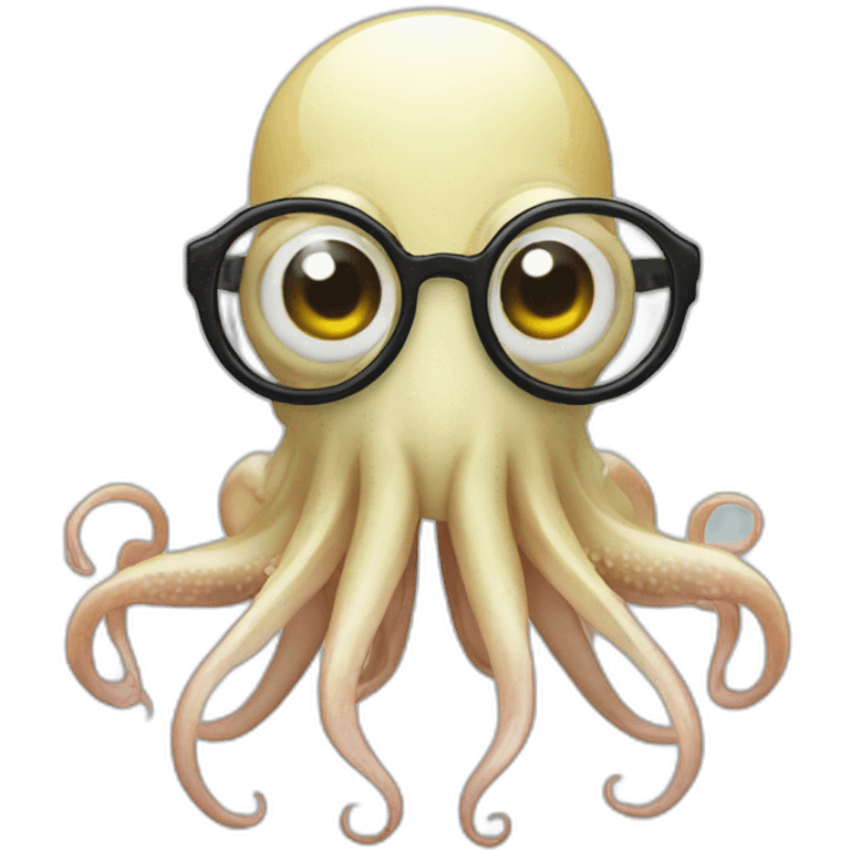 squid wearing glasses emoji