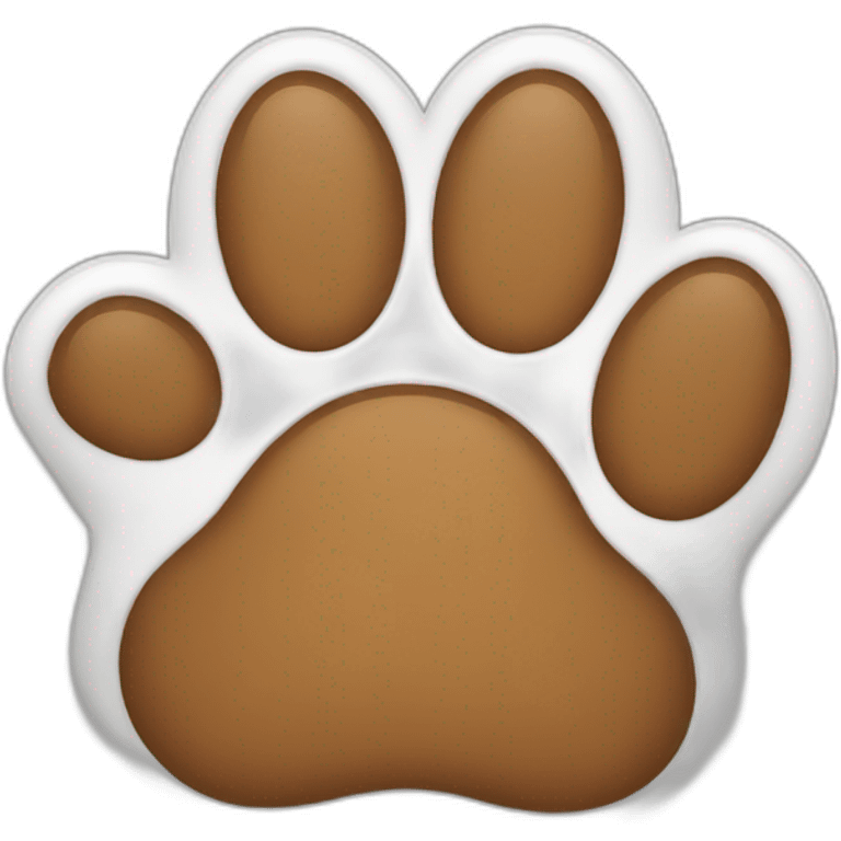 A paw emoji