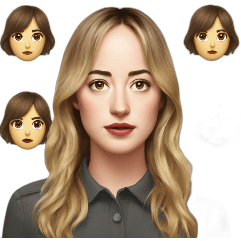 dakota johnson serious emoji