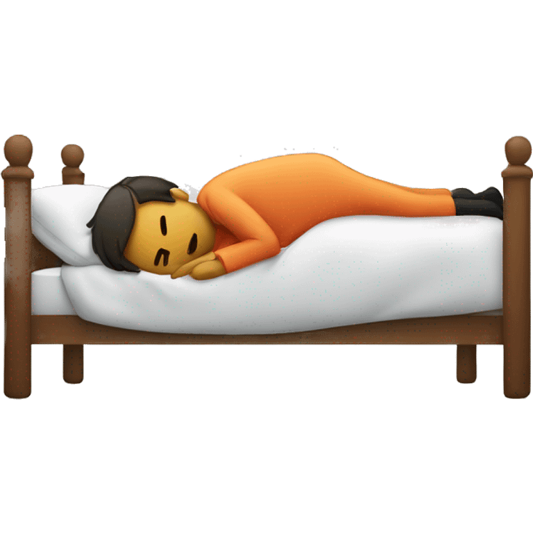 person lying on bed emoji