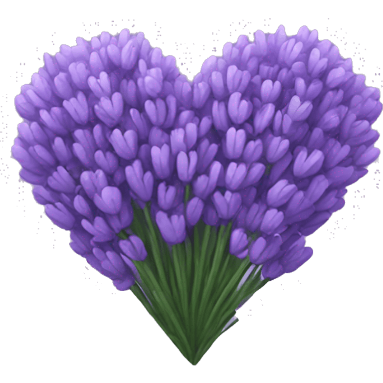 Lavender heart emoji