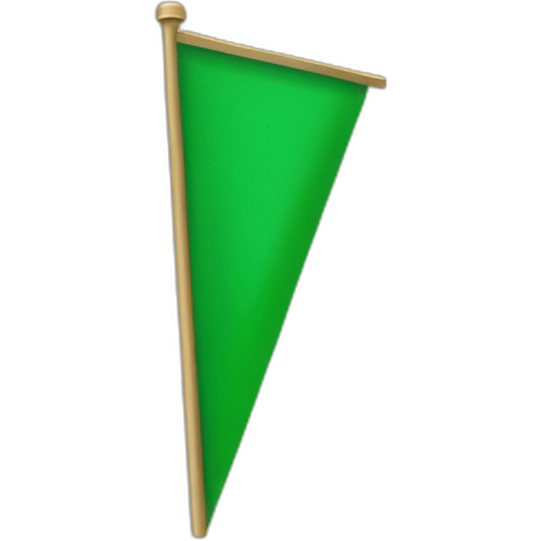 triangular green flag  emoji