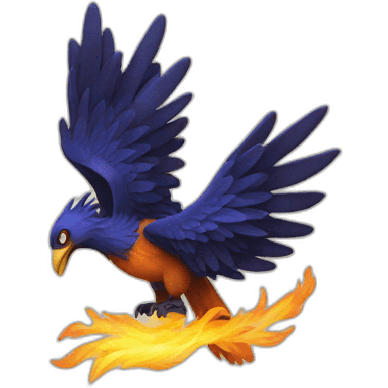 p letter text as phoenix emoji