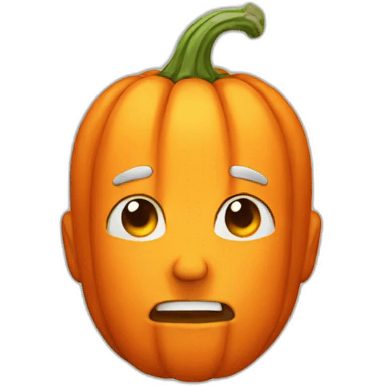 Man with pumkin face emoji